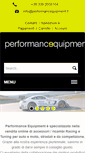 Mobile Screenshot of performancequipment.it